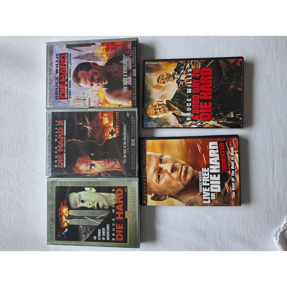 Die Hard DVD Lot 5 Movies Bruce Willis Five Star Special Editions Unrated